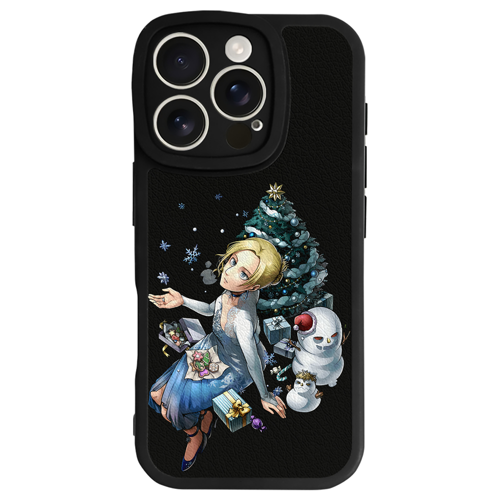 （画像用） 進撃の巨人 アニ・レオンハート Attack on Titan Annie Leonhart 【iPhone 16シリーズ対応】シリコンスマホケース（レザー調） 材質：シリコン